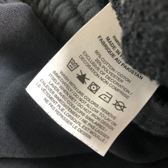 Nike Sweatpants Mens Medium Black Fleece Joggers Swoosh Logo 826431-010 - Picture 5 of 12